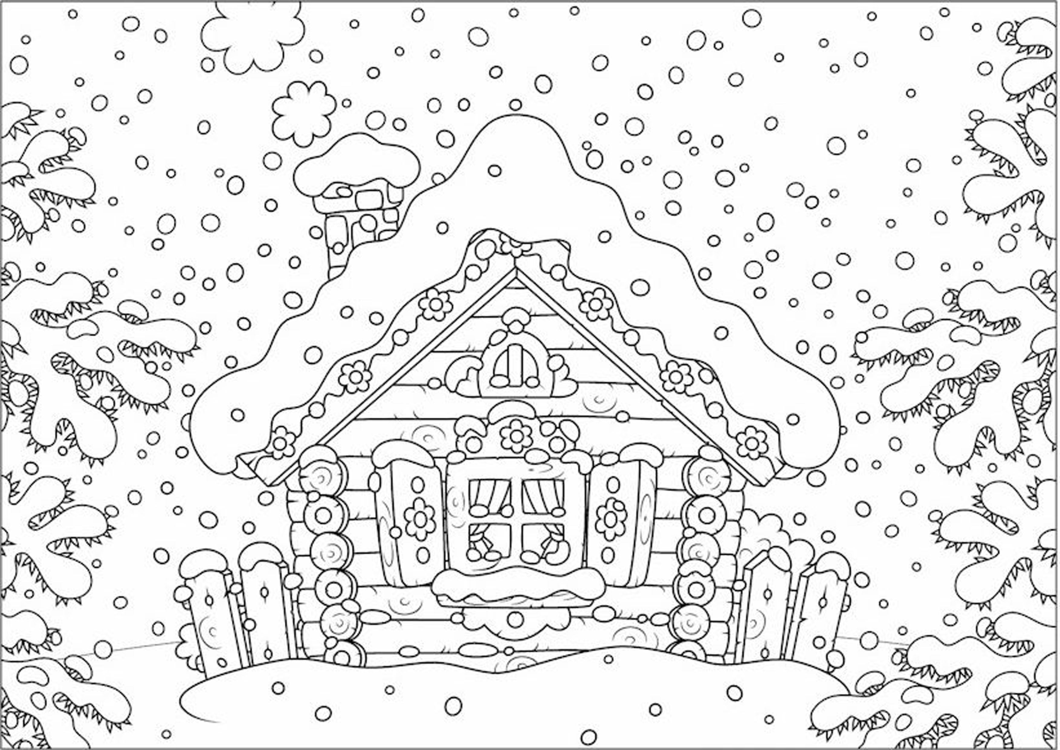 Зимние каникулы Раскраска картина по номерам на холсте KTMK-77897-100x125